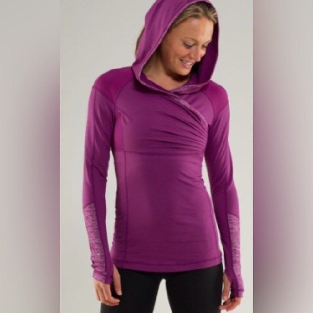 Lululemon Dewberry Purple Run For Your Life Pullover Athletic Hoodie women's - Picture 1 of 8
